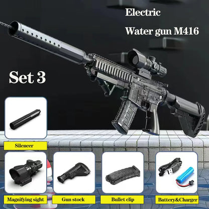 Summer Water Gun, Non-Electric, High-Pressure, Fully Automatic Shooting, Water Beach Toy Gun for Kids, Children, Boys, Girls