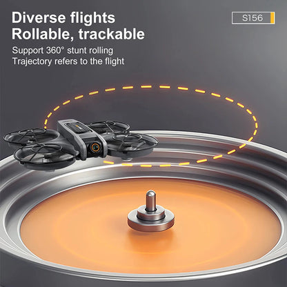 Upgrade S156 Drone 8K HD Dual Camera 3 Battery 5G WiFi FPV Brushless Motors Optical Flow Hover Obstacle Avoidance GPS Four-Axis Drone