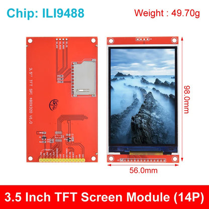 TFT Display, 0.96/1.3/1.44/1.8/2.4/2.8/3.5 Inch TFT Full Color Screen LCD Module, ST7735 ILI9341 Driver Interface SPI for Arduino