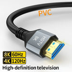 8K HDMI Cable, High Speed Hdmi Cables, Braided Nylon & Gold Connectors, HDMI2.1 4K @ 120Hz 8K@60Hz for Laptop PS5 Xbox HDTV