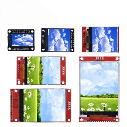TFT Display 0.96/1.44/1.8/2.4/2.8/3.5 Inch TFT Full Color Screen LCD Module ST7735 ILI9341 Driver Interface SPI for Arduino XCW