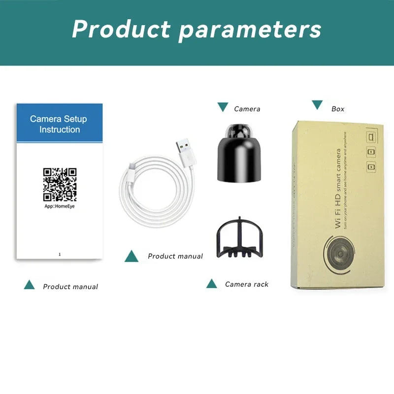 Nanny Camera, HD Security Wireless Video Motion Detection Ultra-small Night Vision Baby Nanny Camera, Smart Home Cam