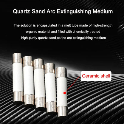 20Pcs, 5x20 6x30mm Ceramic Glass Fuse, 250V 0.2A 0.5A 1A 2A 3A 5A 6A 8A 10A 15A 5*20 6*30, Multimeter Fuses, Auto Insurance Tube