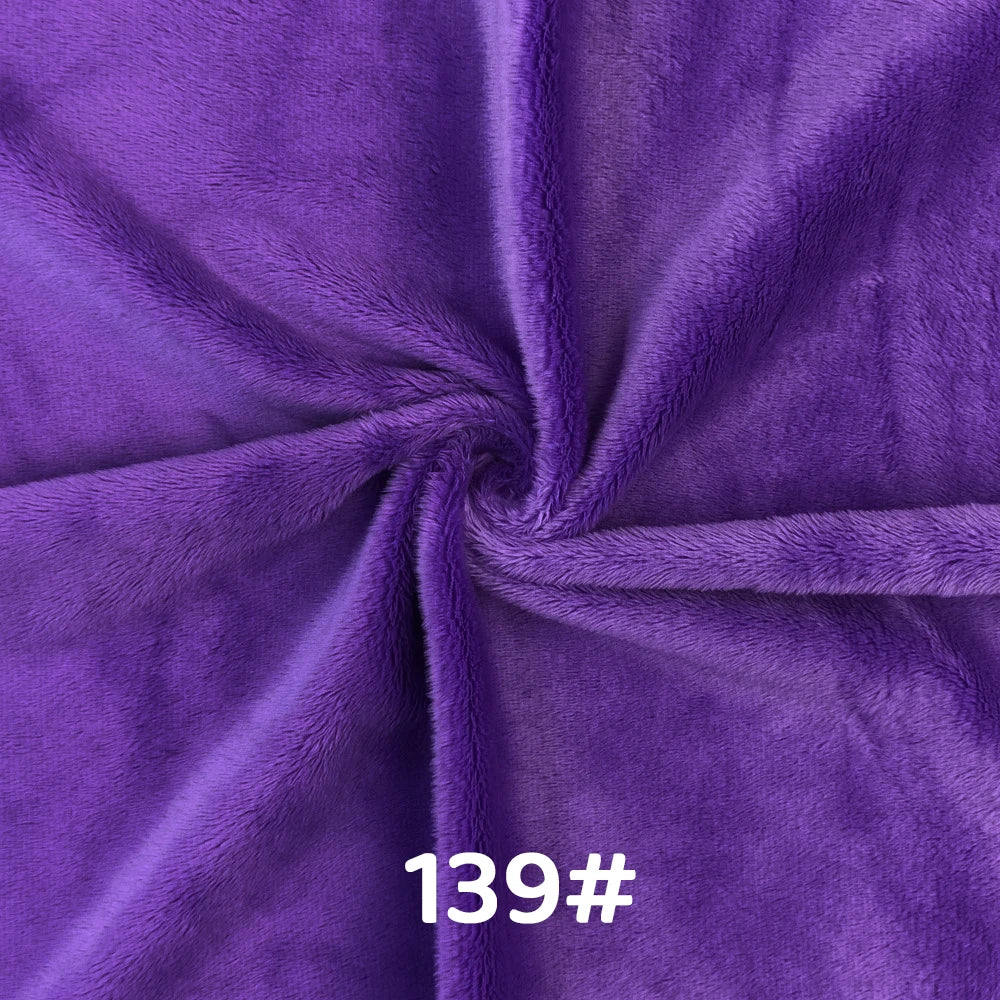 5mm Pile Length Soft Minky Fabric Sewing For Cotton Doll Hair Thicken Encryption Fabric Plush Single Sided Stuffed Animals Toys