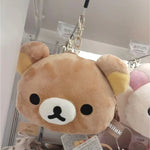 Hot Sale Anime Rilakkuma Expansion Wallet Purse Cartoon Bear Face Small Short Wallets Girls Cute Purses Money Clips Bag Toy gift