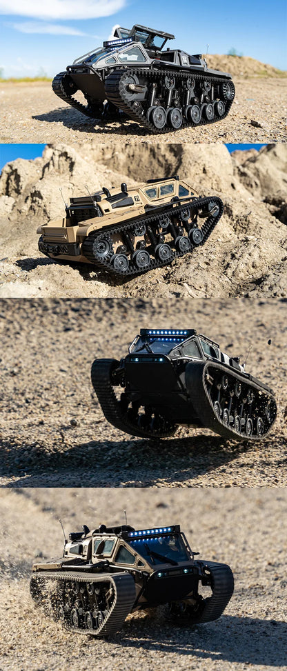2.4G JJRC C8812 Full Scale Tracked RC Tank, Remote Control Tank With 360° Rotation Drift, RC Model Off-Road Vehicle, Children Gift