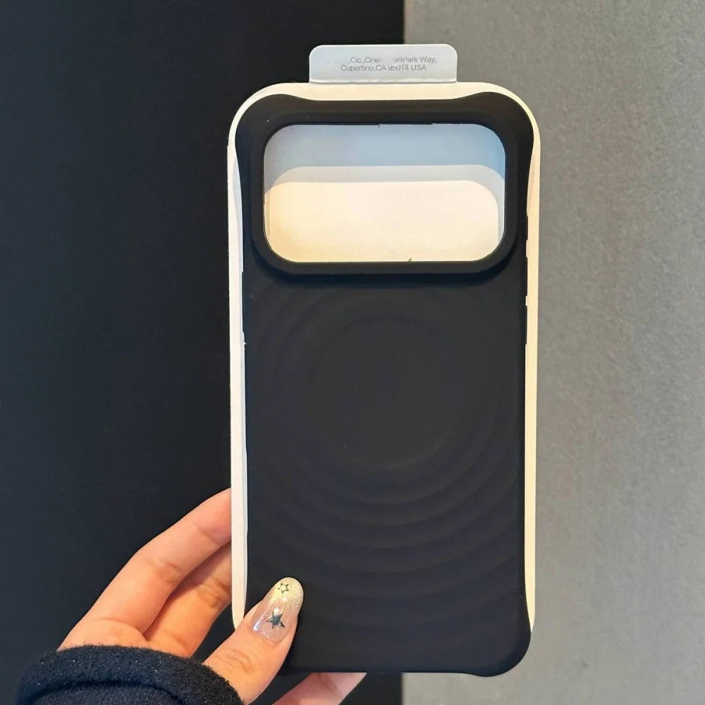 Shockproof Water Ripple Magnet Case For iPhone 17 Air 16 15 14 13 Pro Max Plus For Magsafe Candy Silicon Protective Velvet Funda