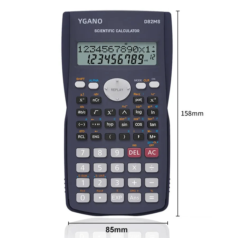 Multifunctional Scientific Calculator for Students, Simple Portable Large Screen Function Calculator, Stationery for School and Office