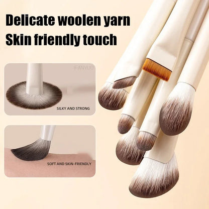 5/6/8/10pcs Makeup Brushes Set Professional Soft Eye Makeup Brushes Contouring Eyeshadow Eyeliner Eye Detail Brush Makeup Tools