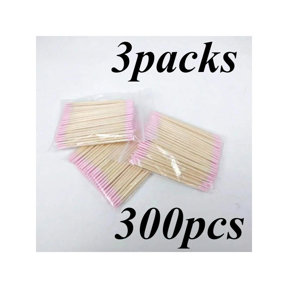 100/300/500/700/900Pcs Double-Tipped Cotton Swabs, for Tattooed Eyebrows, Beauty Makeup Tools for Wiping, Nail Polish Wiping