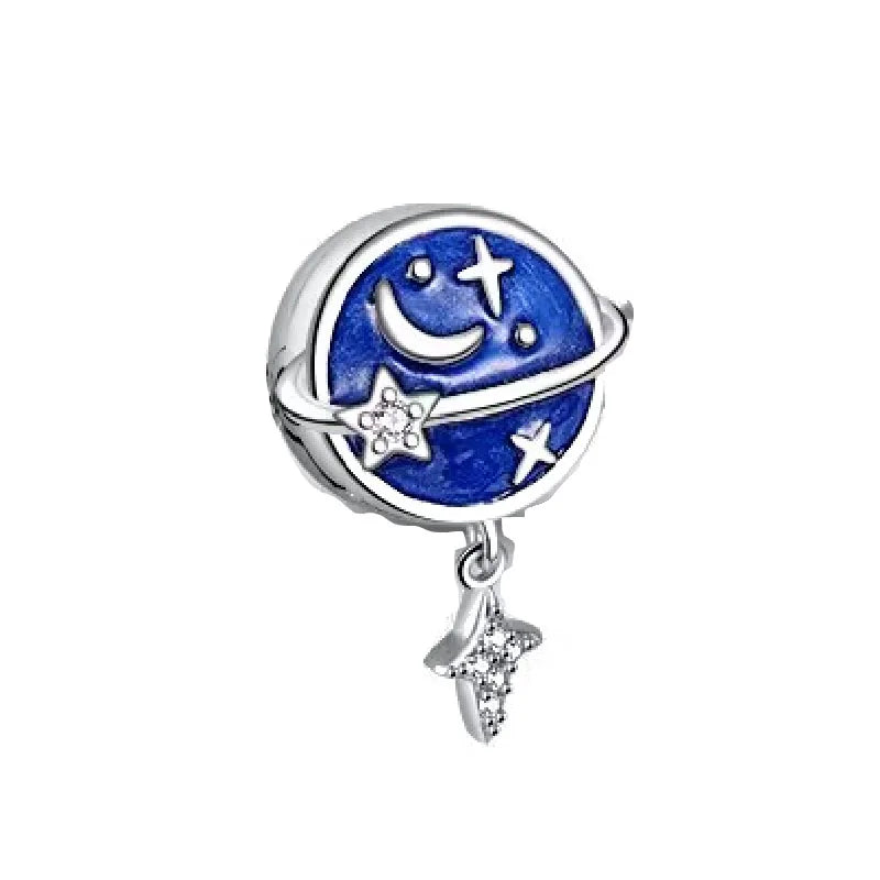 New Hot Selling Blue Pentagram, Butterfly Bead Turtle, Fish Pendant Suitable for European Original Bracelet DIY Exquisite Jewelry