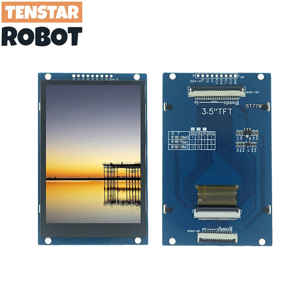 TENSTAR ROBO 2.4 / 2.8 / 3.5 Inch 240x320 320x480 SPI TFT Serial Port Module 5V/3.3V PCB Adapter, ST7789V/ST7796S LCD Display