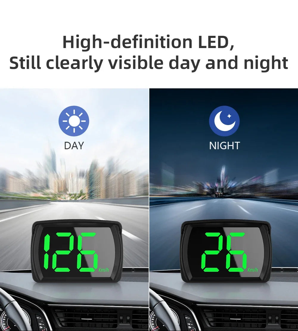 New M22 Car GPS Head-Up Display Speed, RPM (Revolutions Per Minute) in KMH (Kilometers Per Hour) or MPH (Miles Per Hour), HUD GPS Speedometer Projector Screen Dashboard with Odometer and Overspeed Alarm