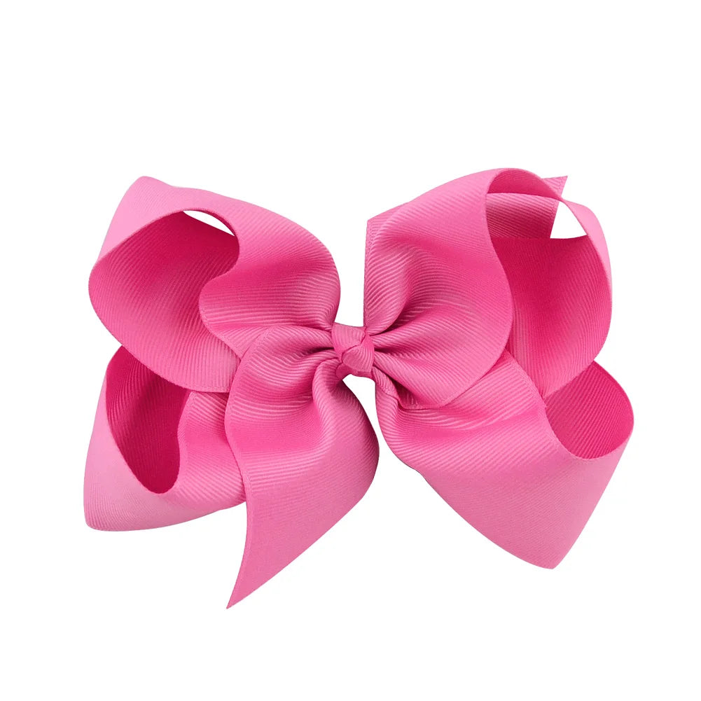 1PC Grosgrain Ribbon Solid Color Hair Bows Clip Girls Hair Clips Hairpins Barrettes Kids Baby Hair Accessories Wholesale