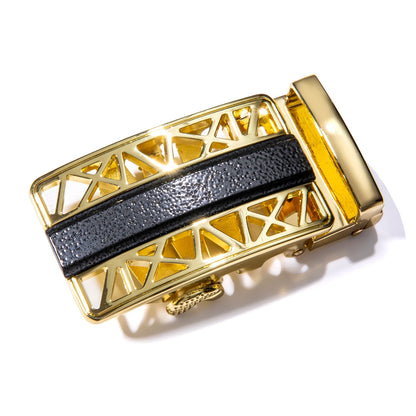 60 Kinds Metal Mens Relacement Belt Buckles Button Sliding Buckle Without Belt Black Gold Blue for 3.5 cm Ratchet Belts ONLY