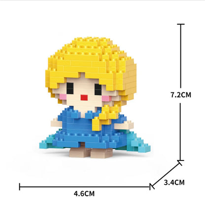 Cartoon Cool Rice Building Blocks Animal Dolls Educational Assembled Toys Ornaments Small Particles Children's Birthday Gifts