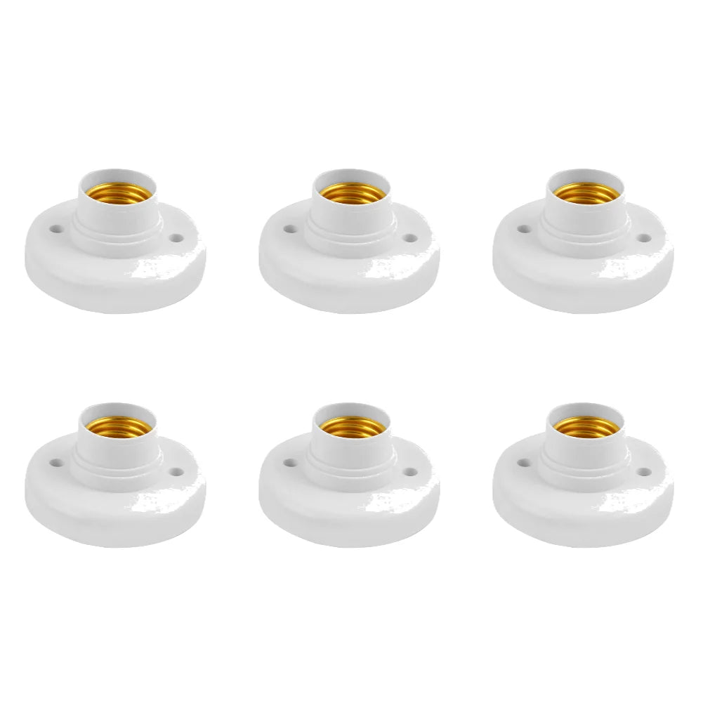 220V E27 Screw Cap Socket Ceiling Light Fixing Base Adapter Light Bulb Holder Energy Save Desk Lamp Holder Lighting Accessories