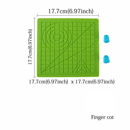 3D Printing Pen Silicone Design Mat with 2 Finger Protectors Template Drawing Tools Silicone Pad Drawing Tools for Kids Adults