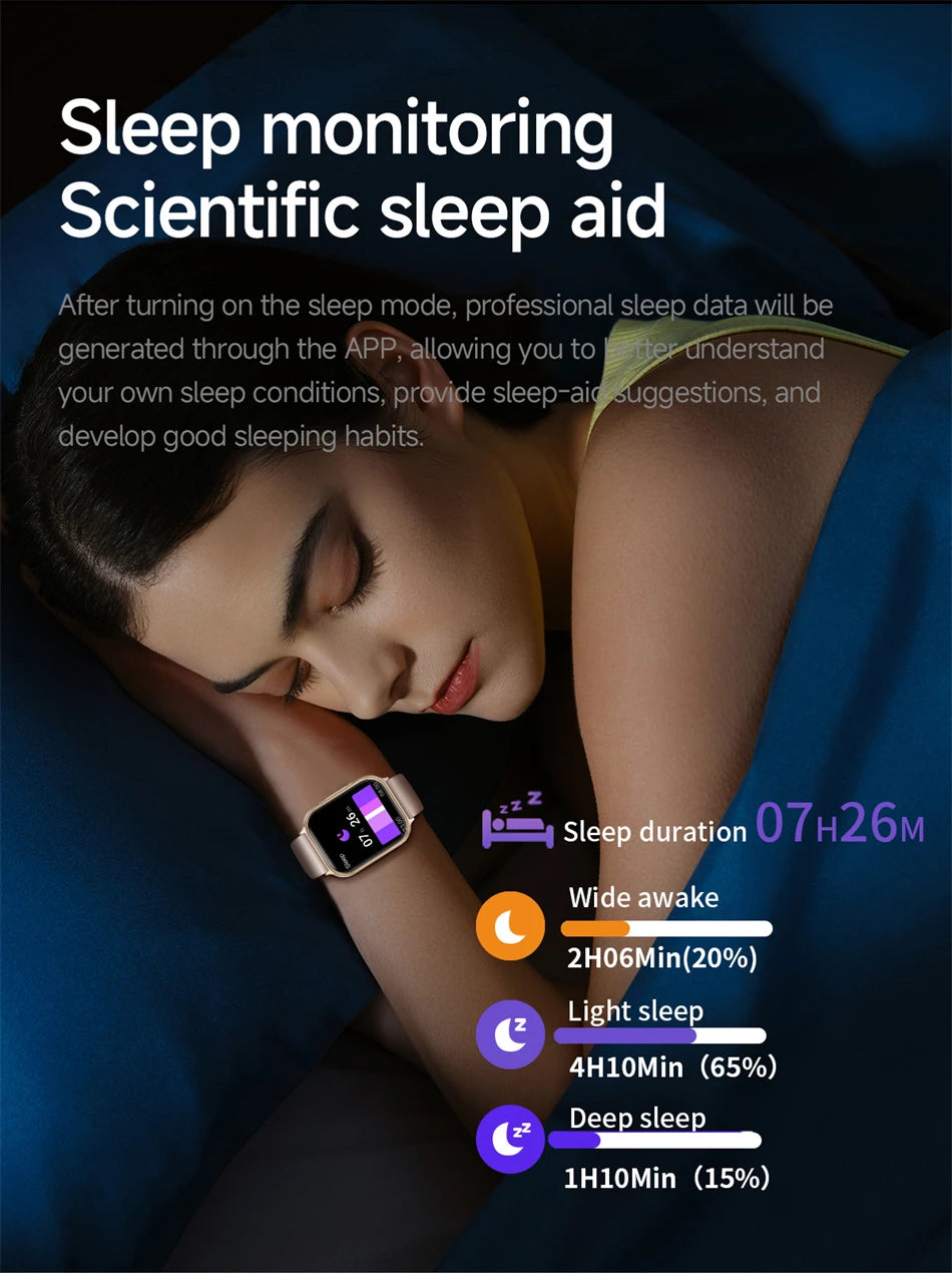 2026 New Smartwatches for Men and Women, Sports Fitness Tracker, IP68 Waterproof, Built-in 24H Heart Rate, 700 mAh Battery, Call Smart Watch