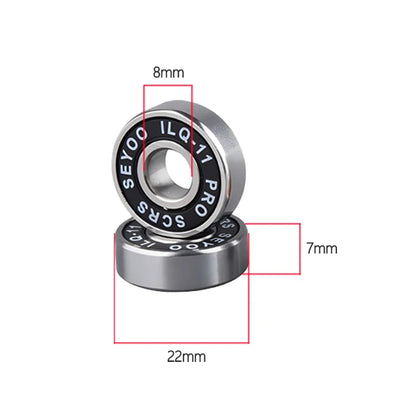 8PC bearings ILQ-11 high-speed bearings are suitable for skateboard, longboard, inline roller skates, and ice skates with low noise