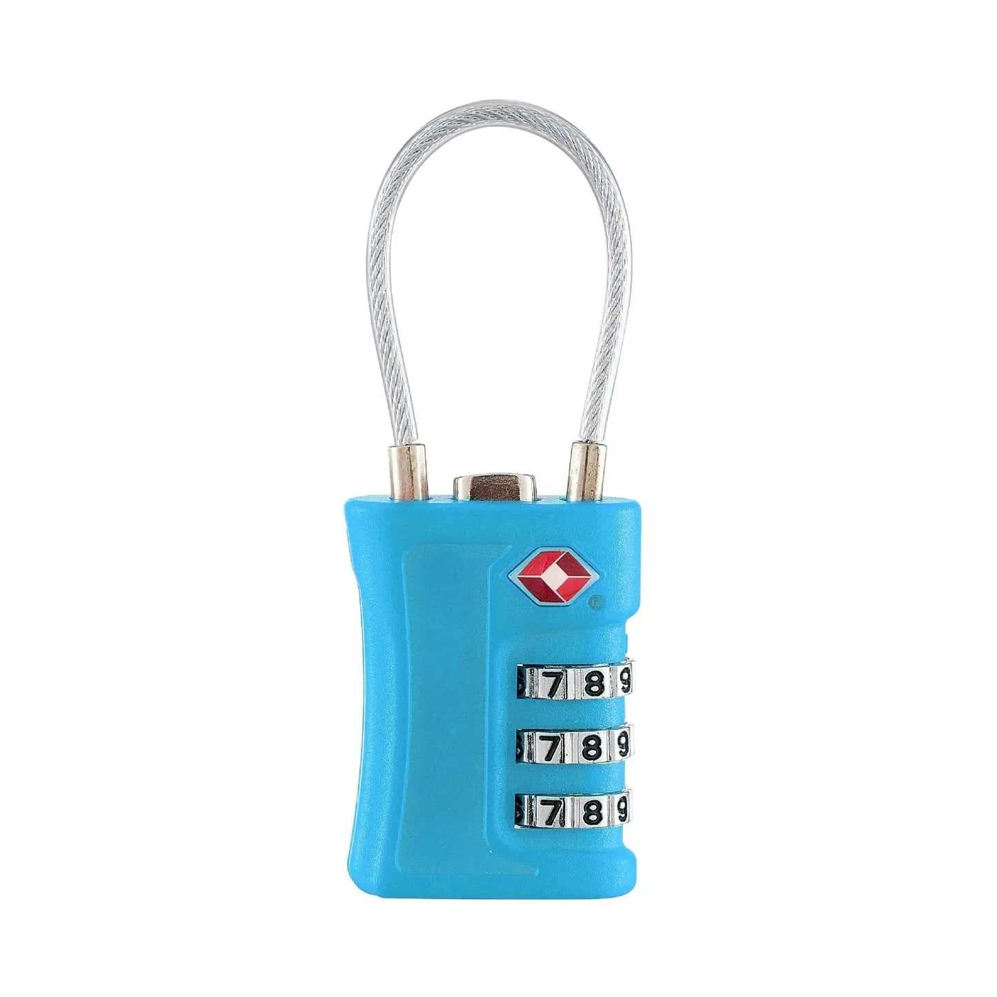 TSA Customs Code Lock for Travel Luggage, Password Changeable, Black Lock, Contrast Design, Padlock, 3-Digit Combination Lock