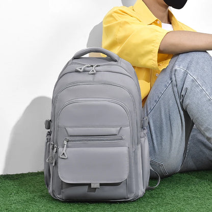 A Multi-layer Waterproof and Stylish Oxford Backpack, Large-capacity Simple Commuter Out-of-town Student Backpack