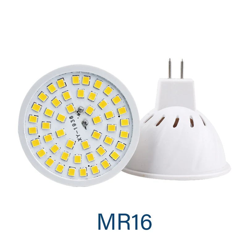 1-10pcs LED Bulb E27 E14 MR16 GU10 48/60/80 LED Spotlight 2835 SMD Lampara Light AC 110V 220V Bombillas Led Lamp