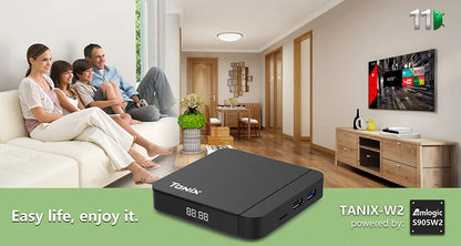 Smart TV Box Android 11 Tanix W2 Amlogic S905W2 Android 11.0 Media Player H.265 AV1 Dual Wifi HDR 10+ 4GB32GB Set Top Box 2G16G