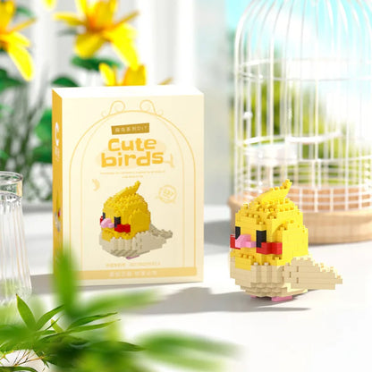 Moe Bird Series Building Block Toys Assembly, Tabletop Ornaments, Children's Educational Toys, Suitable for Boys and Girls, Christmas Gift