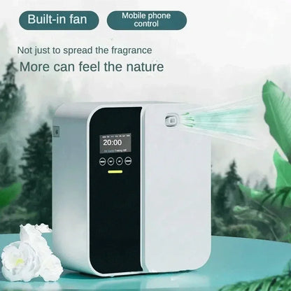 Distribuidor de olores eléctrico de 1000m³ Difusor de fragancias montado en la pared Bluetooth Difusor de aroma profesional Olor eléctrico para el hogar