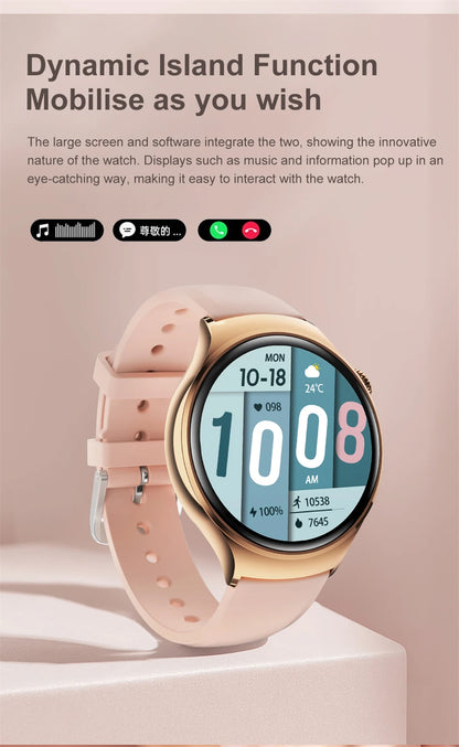 New GPS NFC Bluetooth Call Smartwatch, Women Watch, 4 mini Sports Track, Heart Rate Oximetry Monitoring Health Smartwatch For Woman