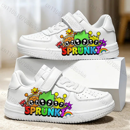 Sprunkis Cartoon Pattern Girls Boys Teenager Student Kids Lightweight Wear-resistant Easy To Wear Lovely Casual Sports Shoes