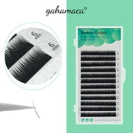 GLAMLASH Colored Lashes Lake Blue/Lavender/Cinnamon/Dark Green/Matcha Grey Individual Natural False Colorful Eyelash Extension