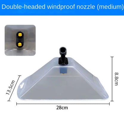 Agricultural Windproof Nozzle Power Fan-type Sprayer Nozzle Electric Pesticide Herbicide Spray Head Garden Irrigation Supplies