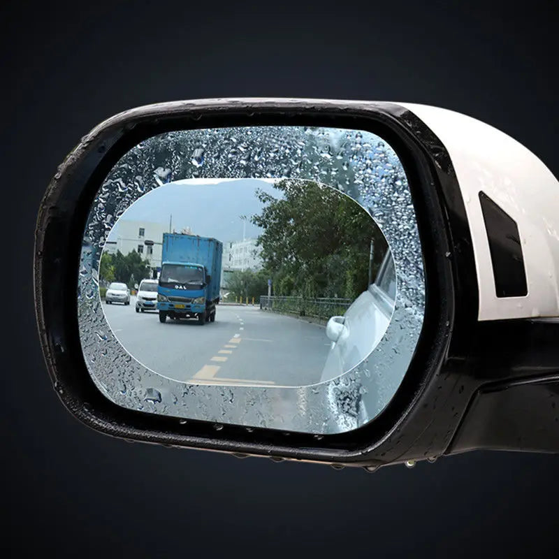 2Pcs Car Rain Rearview Mirror Films Waterproof Anti-fog Car Mirror Rain Covers Window Anti-rain Protector Film Auto Accessories