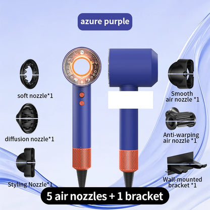 High Wind Home Negative Ion Silent Hair Dryer 1700W Intelligent Sensing Easy Hair Care Say Goodbye to Hot Hair Troubles