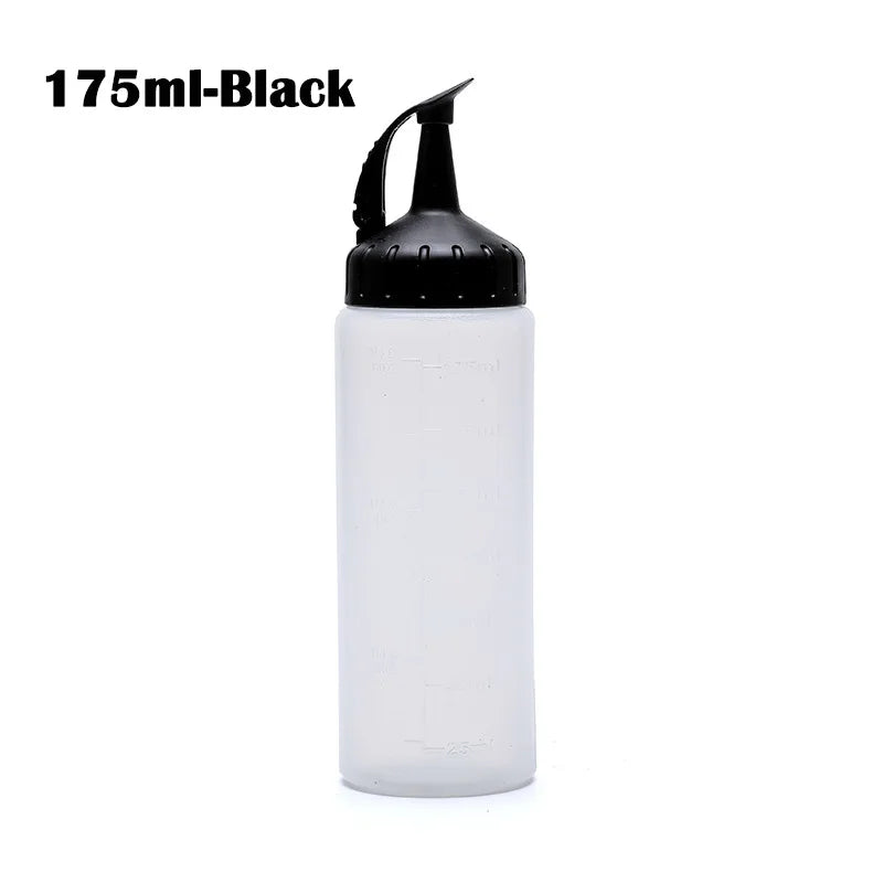 175ML/350ML Large Squeeze Bottle Condiment Bottles with Nozzles Ketchup BBQ Sauces Oil Bottle Dispenser Squeeze Sauce Bottles