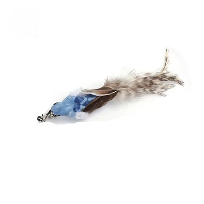 Interactive Cat Toy Hands-Free Cat Stick Playing Kitten Playing Teaser Wand Toy Suction Cup Bird/Feather Cat Wand Pet Supplies