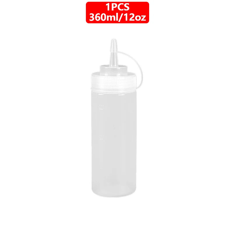 Squeeze Condiment Bottles with On Cap Squeeze Sauce Bottles Olive Oil Bottles Ketchup Mustard Dispensers Kitchen Accessories