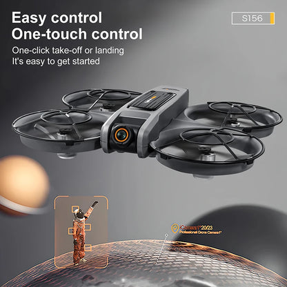 Upgrade S156 Drone 8K HD Dual Camera 3 Battery 5G WiFi FPV Brushless Motors Optical Flow Hover Obstacle Avoidance GPS Four-Axis Drone