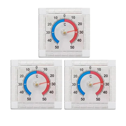 No Battery Dial Thermometer Outdoor Indoor Window Wall Temperature Thermometer -50°C~50°C Home Graduated Disc Measurement