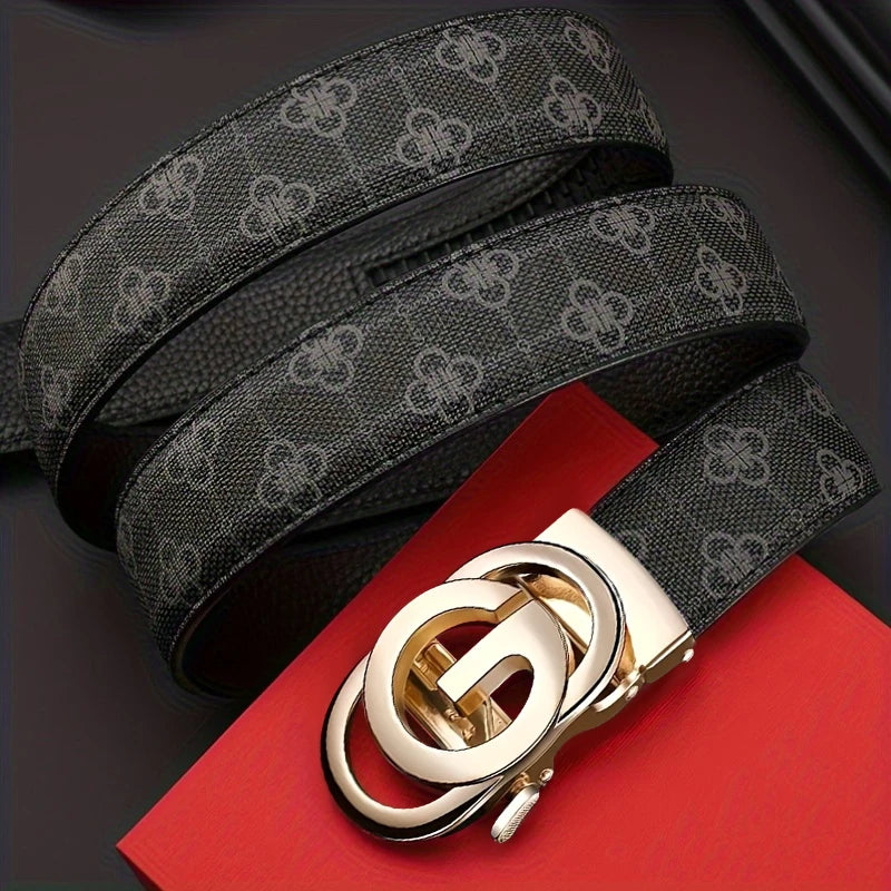 Youth Belt, Brand Belt, Men's Belt, High Quality Men's Luxury Belt, Male Buckle, Metal Automatic Buckle