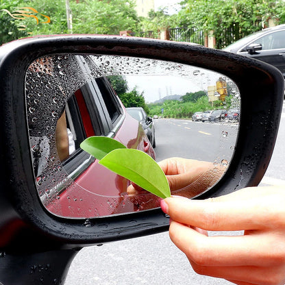 2Pcs Car Rain Rearview Mirror Films Waterproof Anti-fog Car Mirror Rain Covers Window Anti-rain Protector Film Auto Accessories
