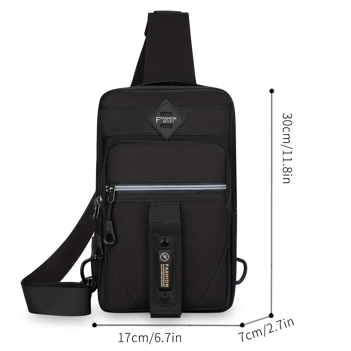 New Men Shoulder Bags Chest Bag Multifunctional Crossbody Bags Travel Sling Bag