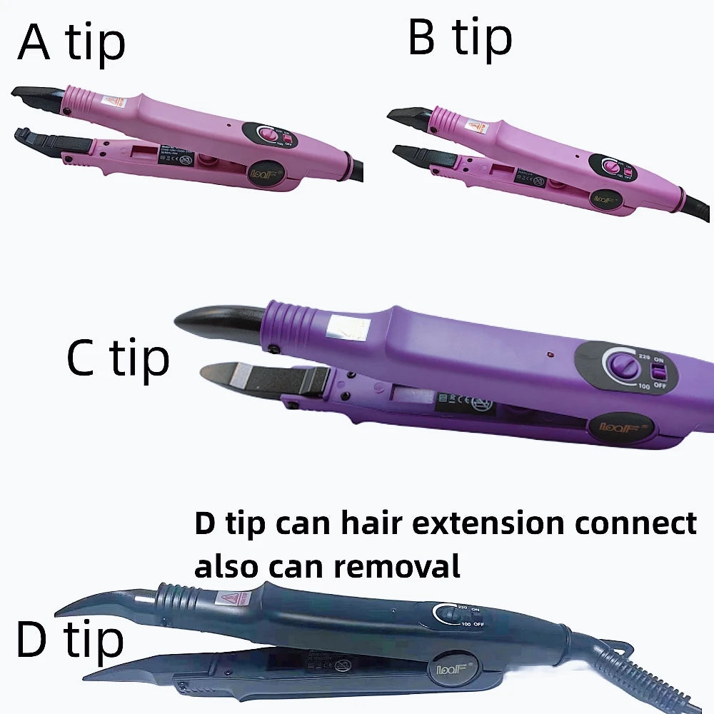 Loof Professional Nueva Tenacilla de Fusión para Extensiones de Cabello con Temperatura Ajustable hasta 220℃, Mini Punta Calentadora Inteligente, Herramienta de Unión de Queratina
