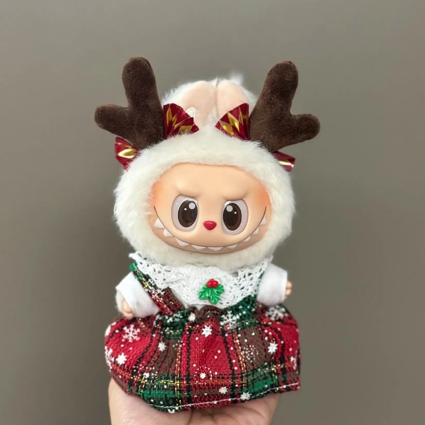 Labubu Accessories Clothes Suitable For V1 V2 V3 Labubu  Christmas Deer Set Labubu Red clothing Christmas Fashion Gift