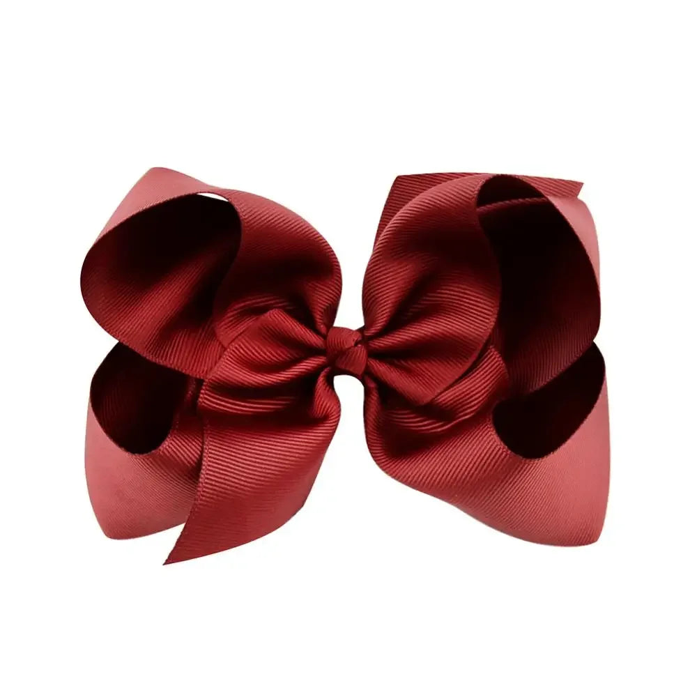 1PC Grosgrain Ribbon Solid Color Hair Bows Clip Girls Hair Clips Hairpins Barrettes Kids Baby Hair Accessories Wholesale