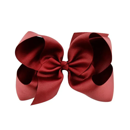1PC Grosgrain Ribbon Solid Color Hair Bows Clip Girls Hair Clips Hairpins Barrettes Kids Baby Hair Accessories Wholesale