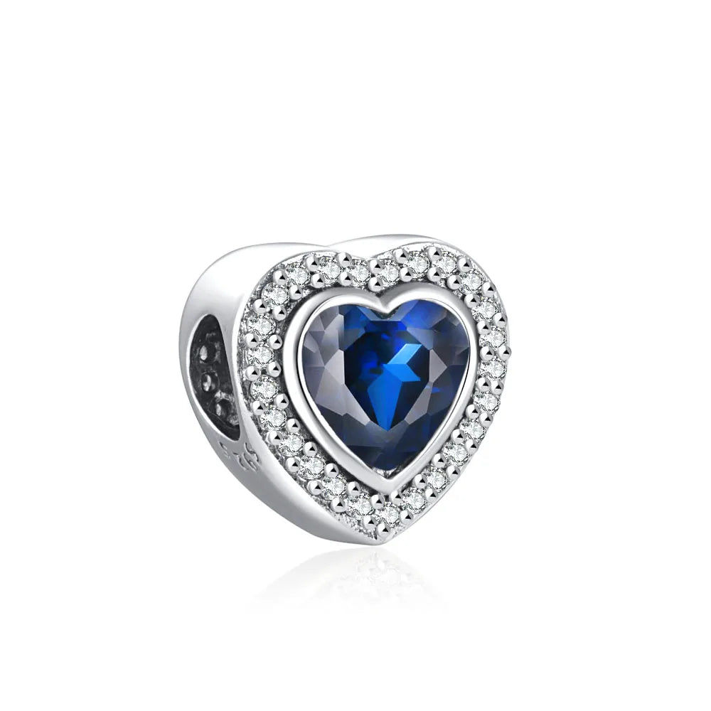 Nuevo colgante de plata 925 compatible con pulsera original, joyas para mujer, serie azul, colgante de pulpo, delfín, búho, camaleón