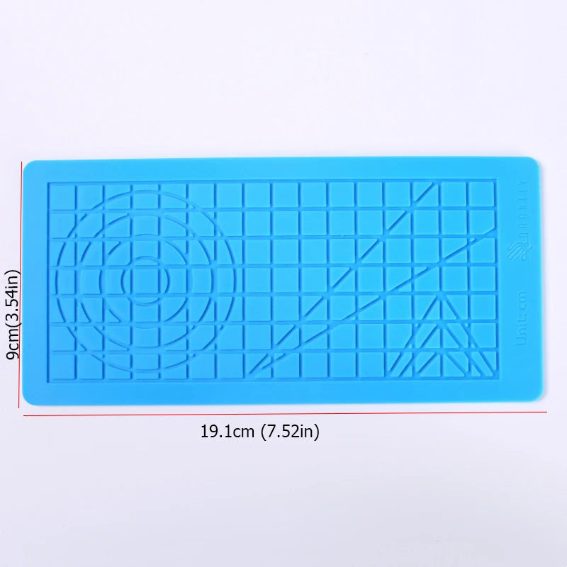 3D Printing Pen Silicone Design Mat with 2 Finger Protectors Template Drawing Tools Silicone Pad Drawing Tools for Kids Adults